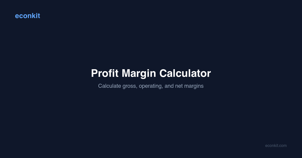 Profit Margin Calculator 2026 — Free, with Benchmarks